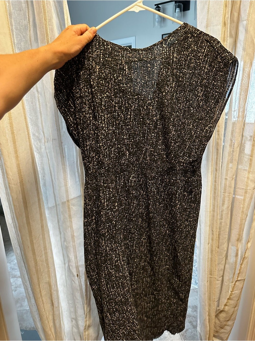 Black and White Maternity Dress